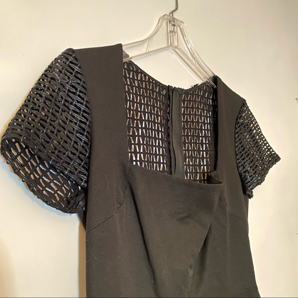 Roland Mouret x Banana Republic Black Cap Sleeve Sheath Dress - Picture 6 of 10